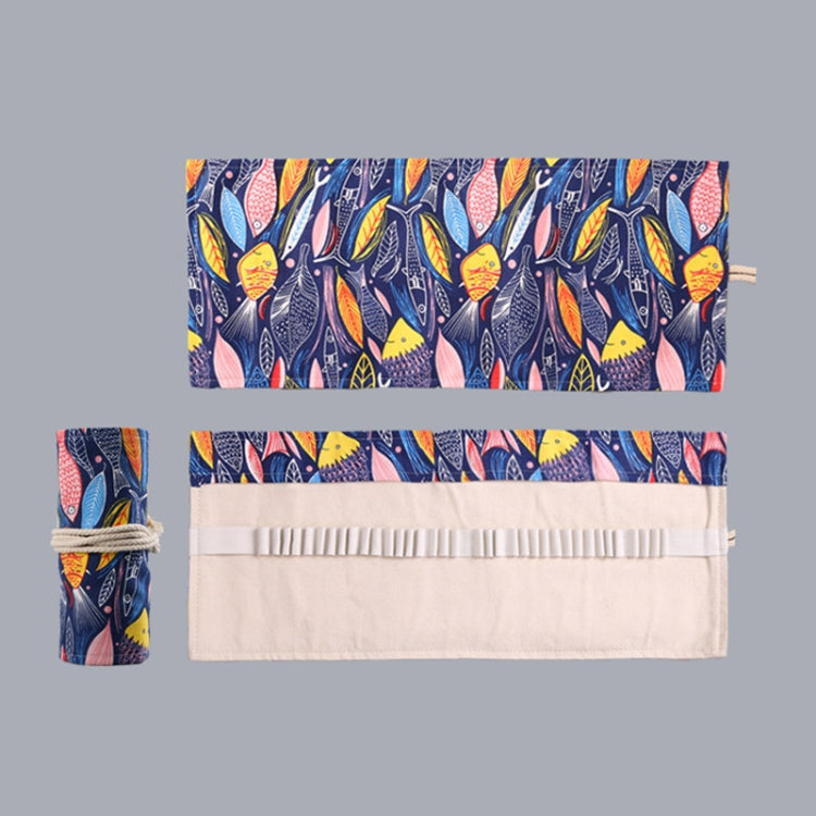 Astuccio portapenne in tela 72 fori 20x15x3 cm