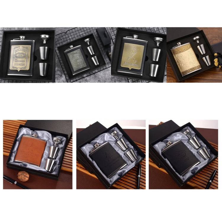 Fiaschetta portatile in acciaio inox con imbuto 196ml