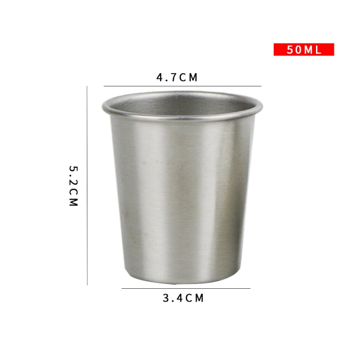 Boccale birra acciaio inox 304 50ml anti-caduta