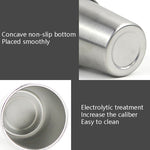 Boccale birra acciaio inox 304 50ml anti-caduta