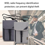 Borsa portadocumenti da viaggio con protezione RFID in nylon