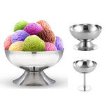 Coppa gelato in acciaio inox diametro 10 cm altezza 11 cm