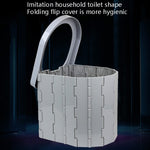 Toilette pieghevole portatile per auto e campeggio in PVC
