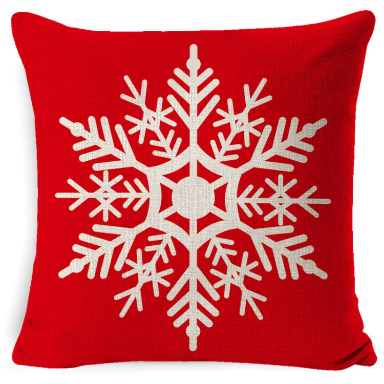 Federa in lino rosso natalizio 45x45 cm set 3 pezzi