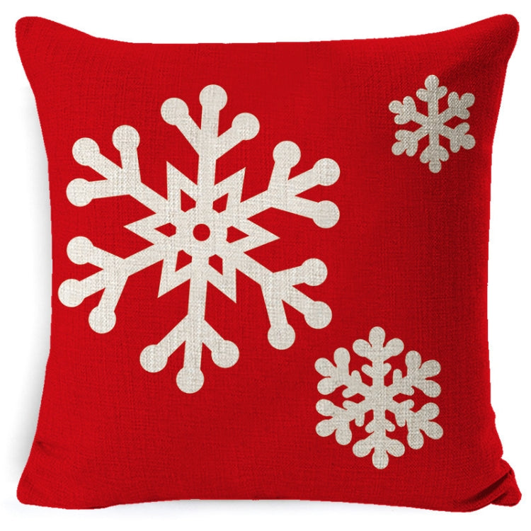 Federa in lino rosso natalizio 45x45 cm set 3 pezzi
