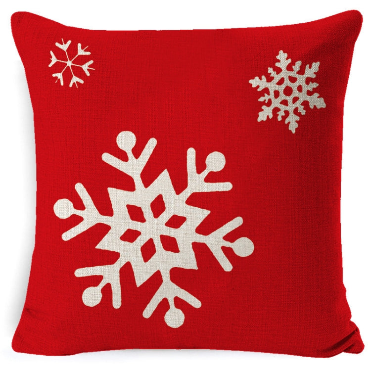 Federa in lino rosso natalizio 45x45 cm set 3 pezzi