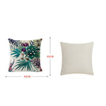 Federa in lino rosso natalizio 45x45 cm set 3 pezzi
