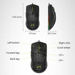 DELUX M700BU Mouse gaming cablato 7 tasti 16000DPI