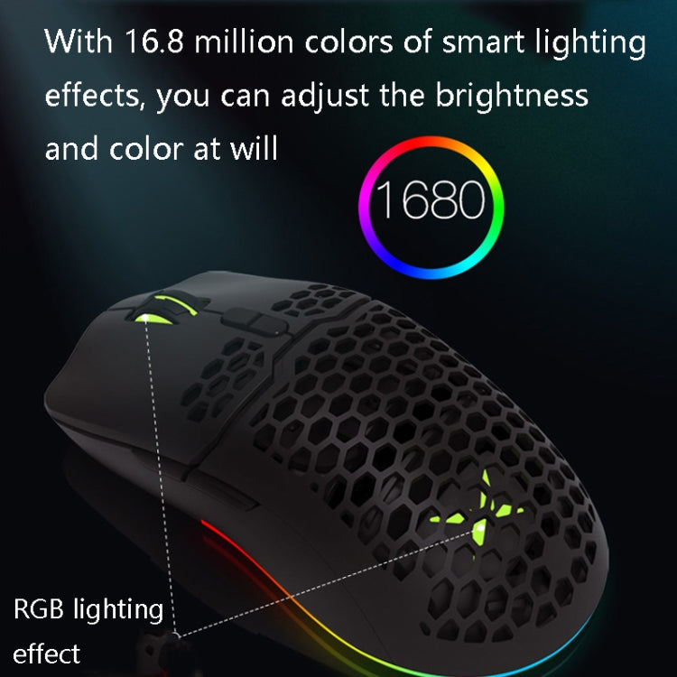 DELUX M700BU Mouse gaming cablato 7 tasti 16000DPI