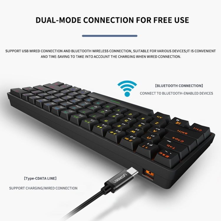 Tastiera meccanica LEAVEN K28 61 tasti Bluetooth RGB