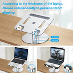 Staffa sollevamento notebook in lega di alluminio regolabile