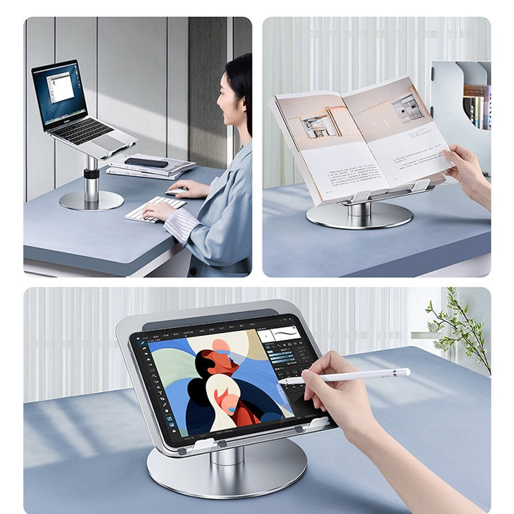 Staffa sollevamento notebook in lega di alluminio regolabile
