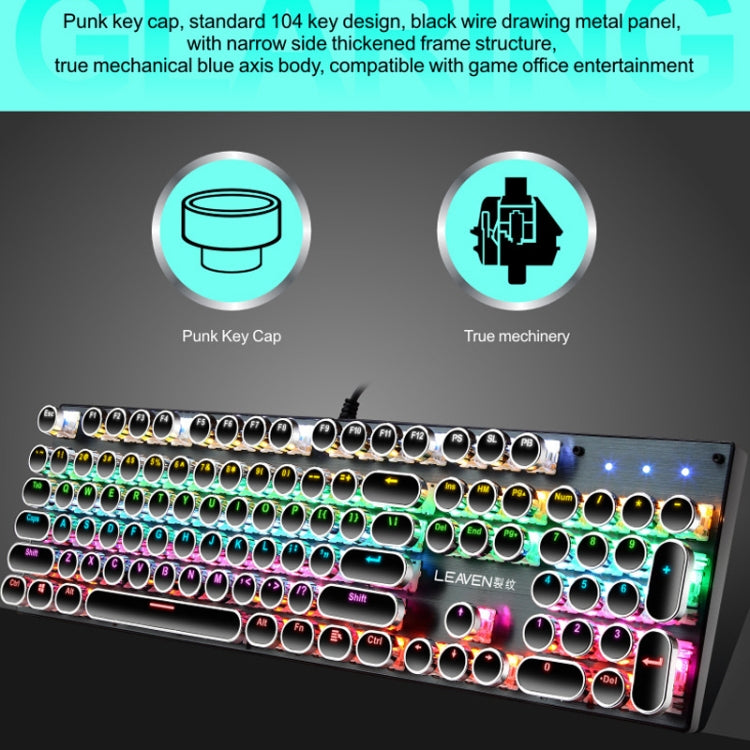 Tastiera meccanica 104 tasti Green Shaft RGB USB