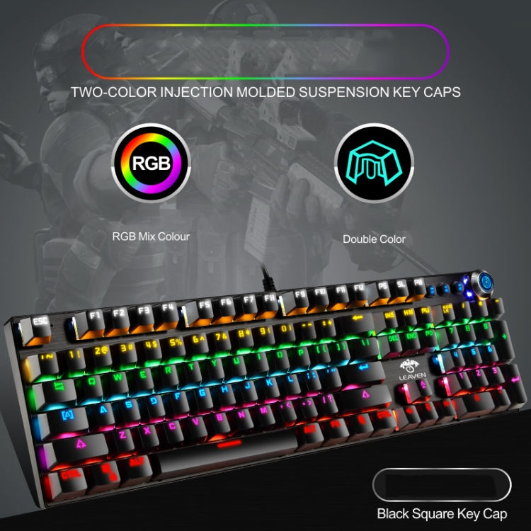 Tastiera meccanica LEAVEN K990 104 tasti RGB USB