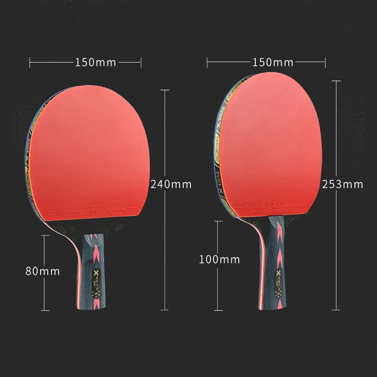 Set 3 Racchette Ping Pong Fibra Carbonio 5 Stelle