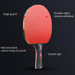 Set 3 Racchette Ping Pong Fibra Carbonio 5 Stelle