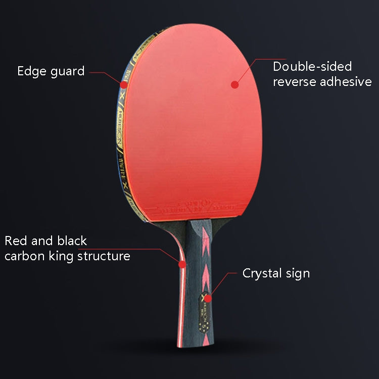 Set 3 Racchette Ping Pong Fibra Carbonio 5 Stelle