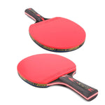 Set 3 Racchette Ping Pong Fibra Carbonio 5 Stelle