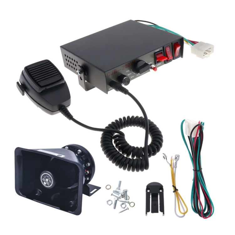 Host allarme auto 200W 12/24V con altoparlante 130dB