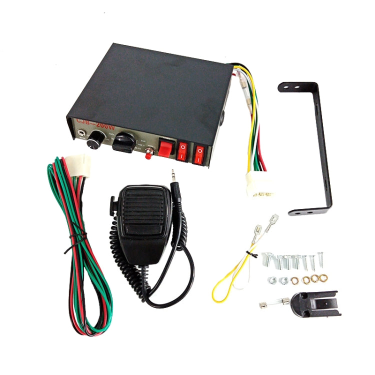 Host allarme auto 200W 12/24V con altoparlante 130dB
