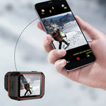 Videocamera sportiva 4K impermeabile IP68 con grandangolo 170° e WiFi