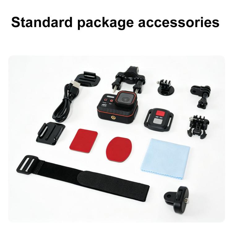 Videocamera sportiva 4K impermeabile IP68 con grandangolo 170° e WiFi
