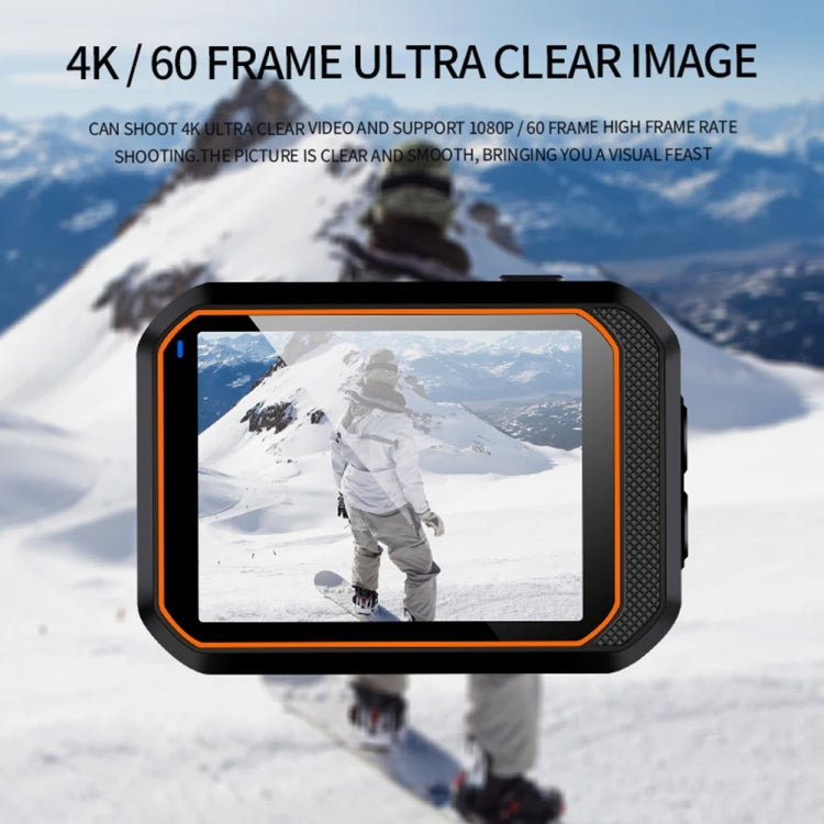 Videocamera sportiva 4K impermeabile IP68 con grandangolo 170° e WiFi