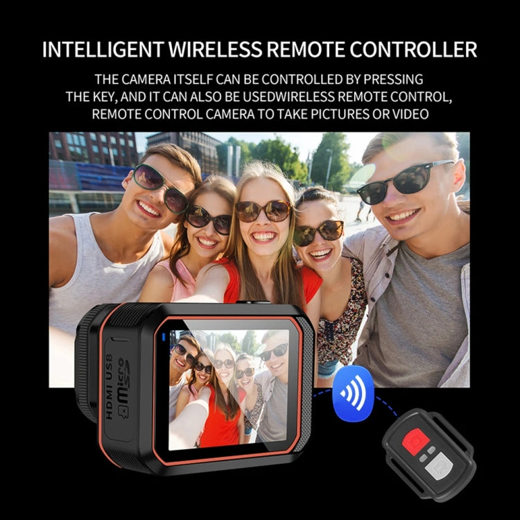 Videocamera sportiva 4K impermeabile IP68 con grandangolo 170° e WiFi