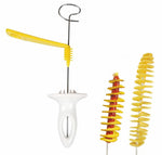 Affettatrice a spirale per patate in acciaio inox 24 cm