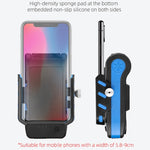 Luce anteriore bici 4 in 1 con supporto telefono e clacson
