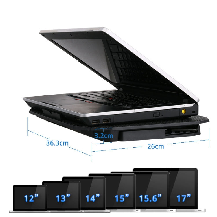 ICE COOREL N106 Base raffreddamento laptop doppia ventola