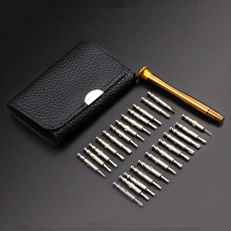 Set 2 cacciaviti 25 in 1 con custodia in pelle