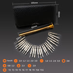 Set 2 cacciaviti 25 in 1 con custodia in pelle