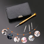 Set 2 cacciaviti 25 in 1 con custodia in pelle