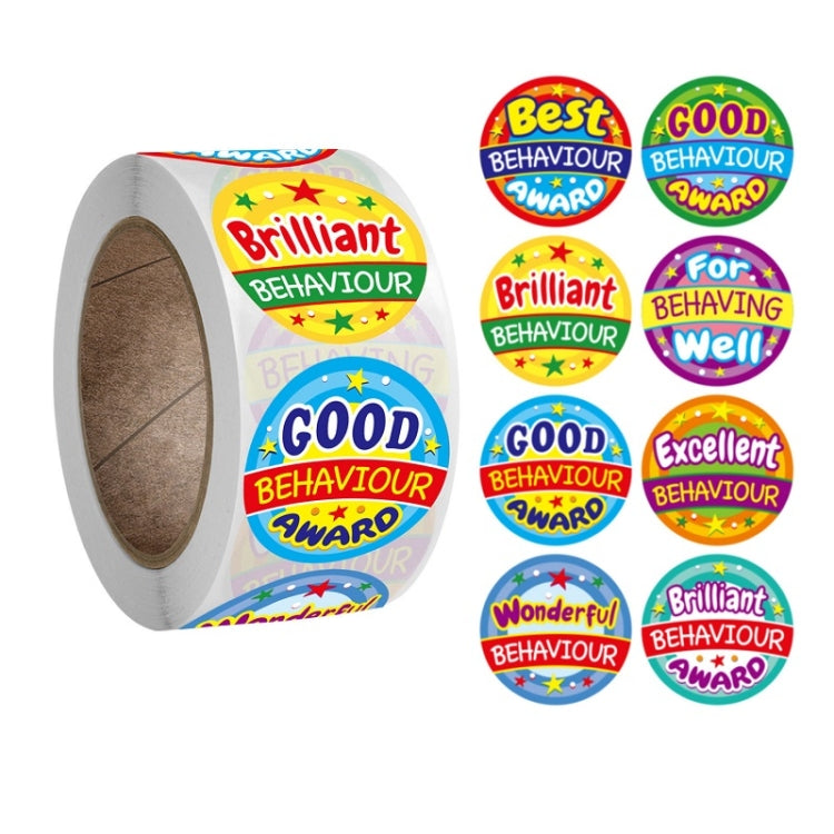 10 adesivi rotondi colorati per premi scolari 2,5 cm