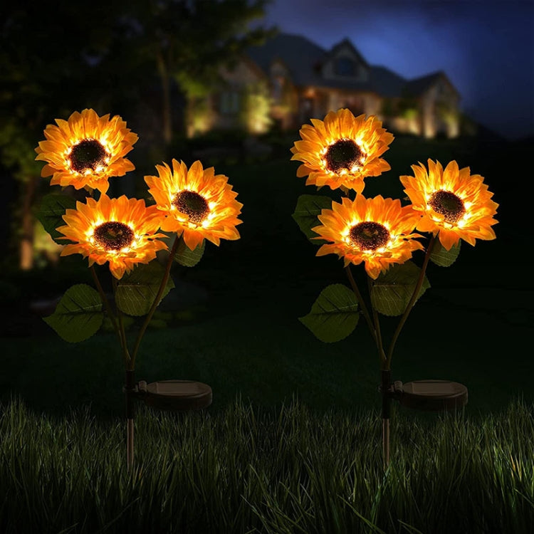 Luce solare LED girasole per giardino 37cm