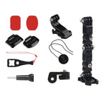 Set 2 adesivi montaggio casco per action camera