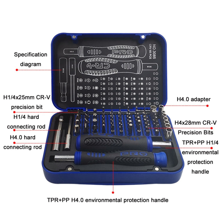 Set cacciaviti precisione 65 in 1 per riparazioni elettroniche