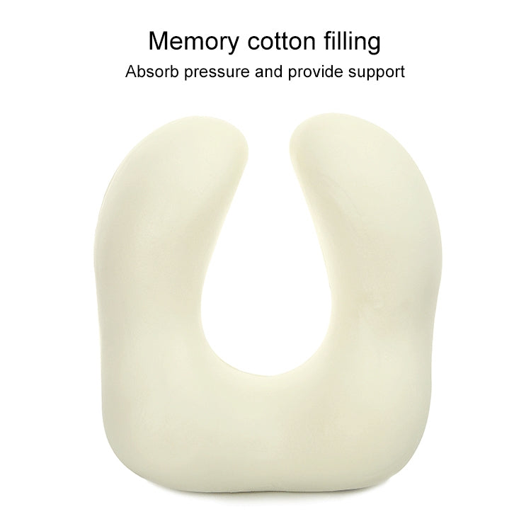 Cuscino da viaggio a forma di U in memory foam magnetico