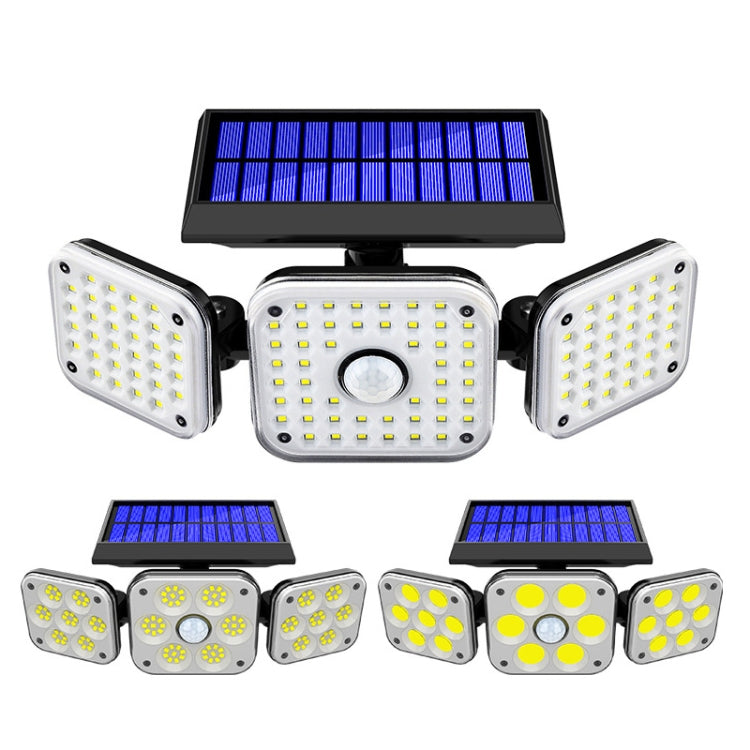 Lampada da parete solare 3 teste con sensore movimento