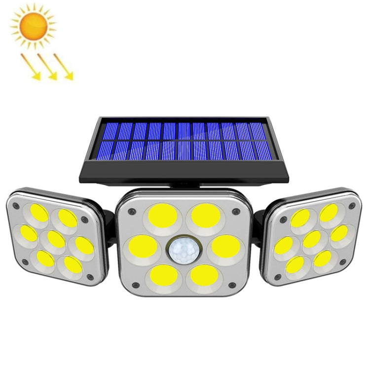 Lampada da parete solare 3 teste con sensore movimento