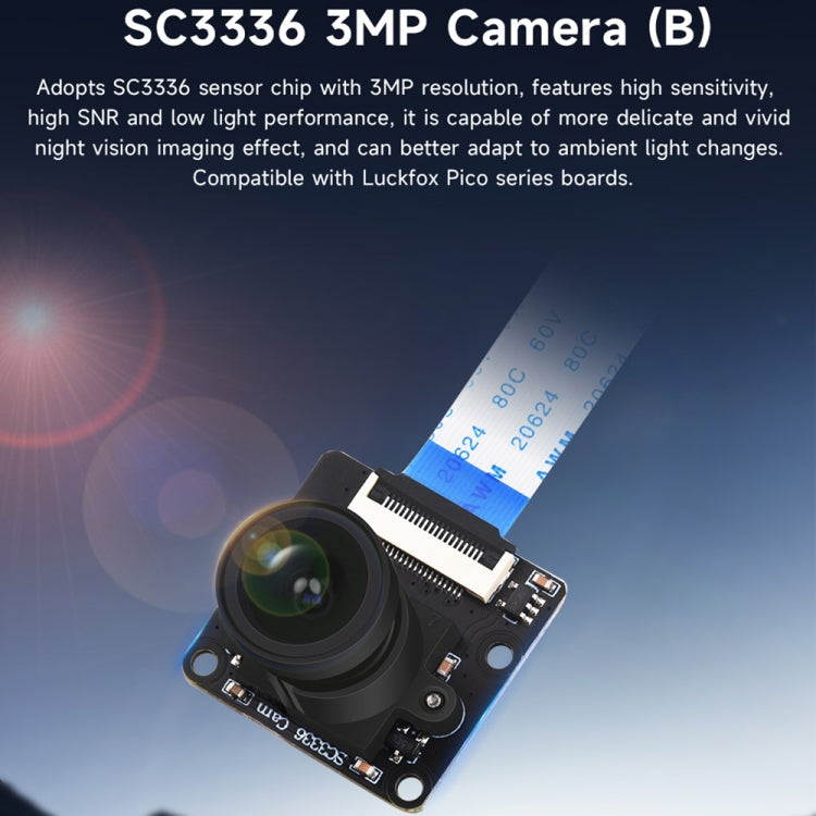 Modulo fotocamera Waveshare SC3336 3MP 1/2,8" F2.0