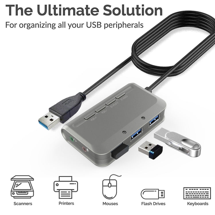Hub USB 3.1 a 3 porte con scheda audio 7.1 e voice changer