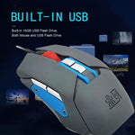 Mouse USB 9 tasti 1600 DPI con macro vocale