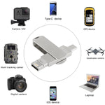 Chiavetta USB 3.0 3 in 1 metallo 16-256GB