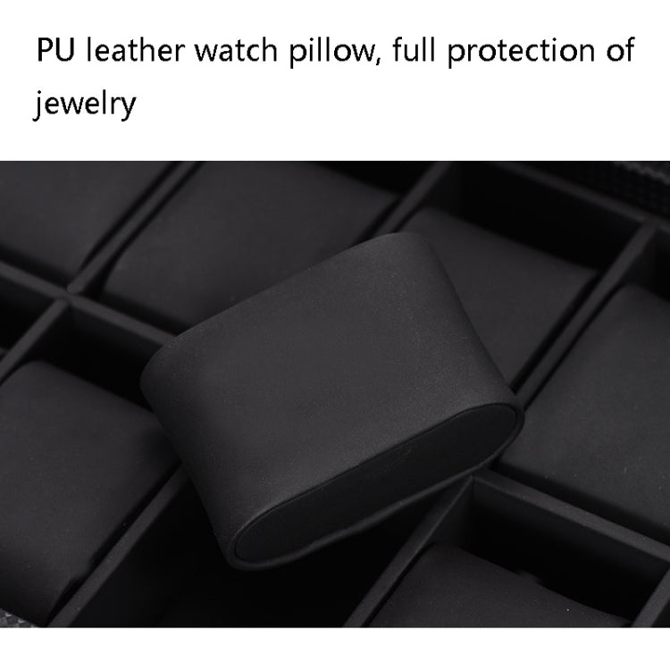 Custodia porta orologi in pelle PU e fibra di carbonio