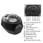 Lampada proiezione LED Aurora Bluetooth 8W nera