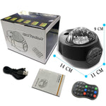 Lampada proiezione LED Aurora Bluetooth 8W nera