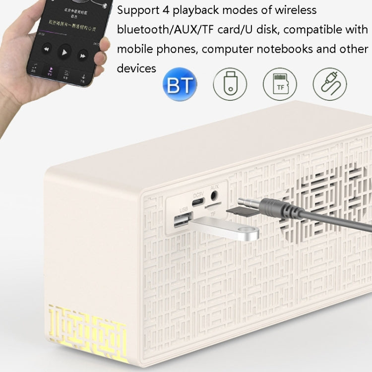 Altoparlante Bluetooth Manovo V1 bianco con sveglia e suoni naturali - immagine 4