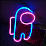 Lampada LED Spaceman Neon decorativa USB e batteria